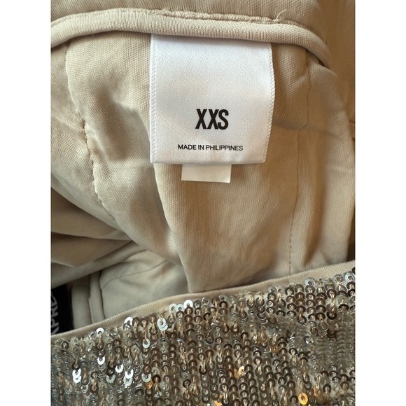 EXPRESS Sequin Cropped High Rise Wide Leg Pants for Party Holiday Festive XXS - Picture 6 of 7